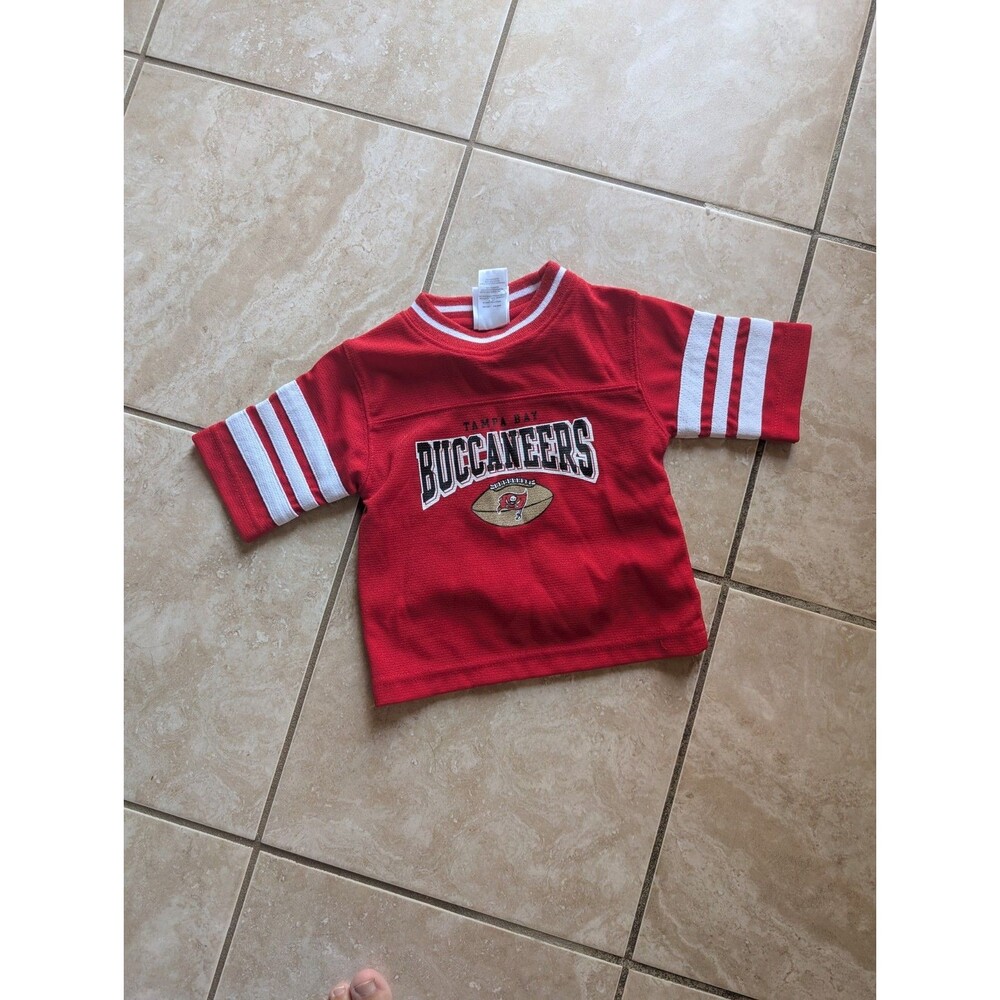 Tampa Bay Buccaneers Shirt Jersey Toddler Youth Size 12m Blank Red Home